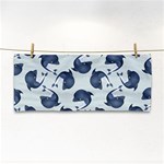 Blue Dolphins Pattern Hand Towel Front