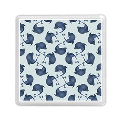 Blue Dolphins Pattern Memory Card Reader (square) by TetiBright