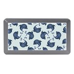 Blue Dolphins Pattern Memory Card Reader (Mini) Front