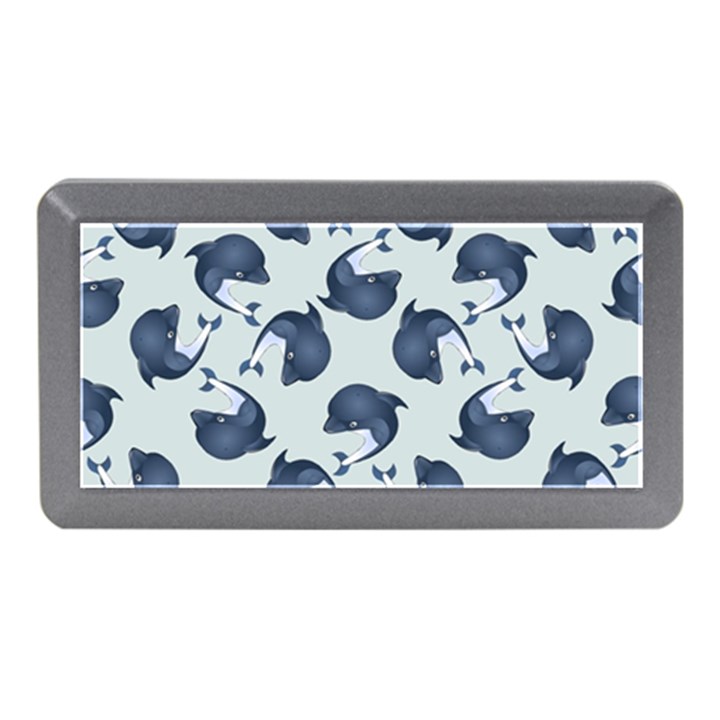 Blue Dolphins Pattern Memory Card Reader (Mini)