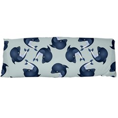 Blue Dolphins Pattern Body Pillow Case Dakimakura (two Sides) by TetiBright