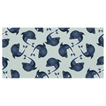 Blue Dolphins Pattern Banner and Sign 8  x 4  Front