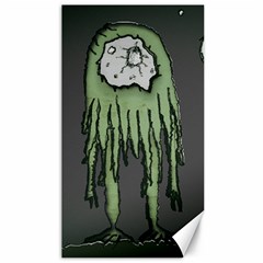 Alien At Lunar Landscape Drawing Scene Canvas 40  X 72  by dflcprintsclothing