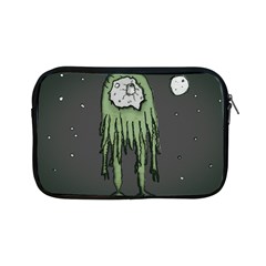 Alien At Lunar Landscape Drawing Scene Apple Ipad Mini Zipper Cases by dflcprintsclothing