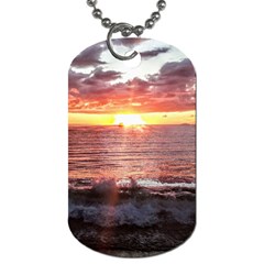 Tropical Sunset Dog Tag (two Sides) by StarvingArtisan