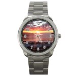 Tropical Sunset Sport Metal Watch Front