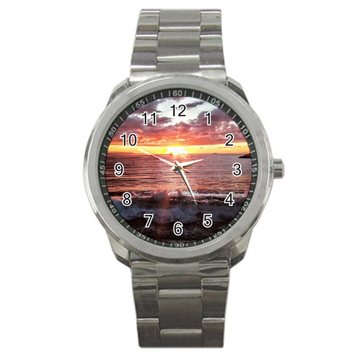 Tropical Sunset Sport Metal Watch