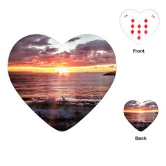 Tropical Sunset Playing Cards Single Design (heart) by StarvingArtisan