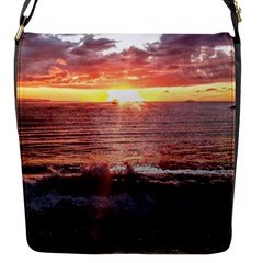 Tropical Sunset Flap Closure Messenger Bag (s) by StarvingArtisan