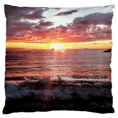 Tropical Sunset Standard Flano Cushion Case (one Side) by StarvingArtisan