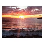 Tropical Sunset Premium Plush Fleece Blanket (Large) 80 x60  Blanket Front