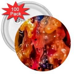 Multicolored Melted Wax Texture 3  Buttons (100 Pack) 