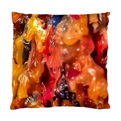 Multicolored Melted Wax Texture Standard Cushion Case (one Side) by dflcprintsclothing