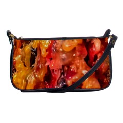 Multicolored Melted Wax Texture Shoulder Clutch Bag by dflcprintsclothing