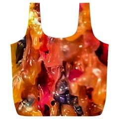 Multicolored Melted Wax Texture Full Print Recycle Bag (xxl) by dflcprintsclothing