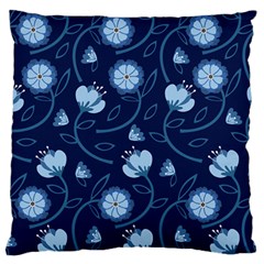 Flower Large Flano Cushion Case (one Side) by zappwaits