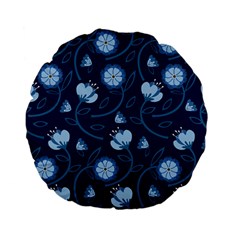 Flower Standard 15  Premium Flano Round Cushions by zappwaits