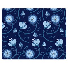 Flower One Side Premium Plush Fleece Blanket (medium) by zappwaits