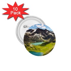 Aerial View Of Mountain And Body Of Water 1 75  Buttons (10 Pack) by danenraven