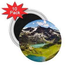 Aerial View Of Mountain And Body Of Water 2 25  Magnets (10 Pack)  by danenraven