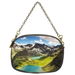 Aerial View Of Mountain And Body Of Water Chain Purse (two Sides) by danenraven