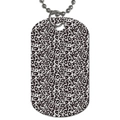 Black Cheetah Skin Dog Tag (one Side) by Sparkle