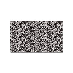 Black Cheetah Skin Sticker Rectangular (100 Pack) by Sparkle