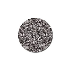 Black Cheetah Skin Golf Ball Marker (4 Pack) by Sparkle