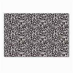 Black Cheetah Skin Postcards 5  X 7  (pkg Of 10) by Sparkle