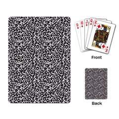 Black Cheetah Skin Playing Cards Single Design (rectangle)