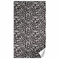 Black Cheetah Skin Canvas 40  X 72  by Sparkle