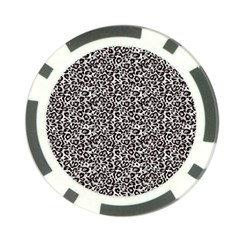 Black Cheetah Skin Poker Chip Card Guard by Sparkle