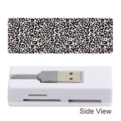 Black Cheetah Skin Memory Card Reader (stick) by Sparkle