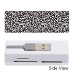 Black Cheetah Skin Memory Card Reader (Stick) Front