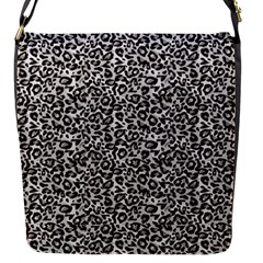 Black Cheetah Skin Flap Closure Messenger Bag (s) by Sparkle