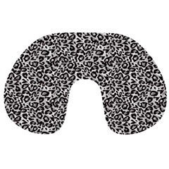 Black Cheetah Skin Travel Neck Pillow