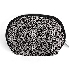 Black Cheetah Skin Accessory Pouch (medium) by Sparkle