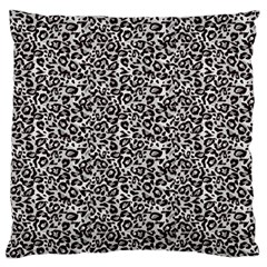 Black Cheetah Skin Standard Premium Plush Fleece Cushion Case (two Sides) by Sparkle