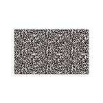 Black Cheetah Skin Sticker Rectangular (100 pack) Front