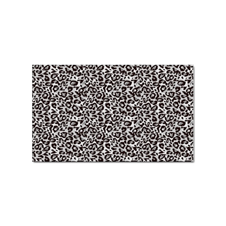 Black Cheetah Skin Sticker Rectangular (100 pack)