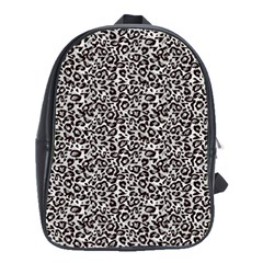 Black Cheetah Skin School Bag (large) by Sparkle