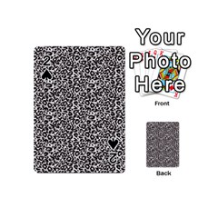 Black Cheetah Skin Playing Cards 54 Designs (mini)