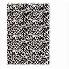 Black Cheetah Skin Large Garden Flag (two Sides) by Sparkle