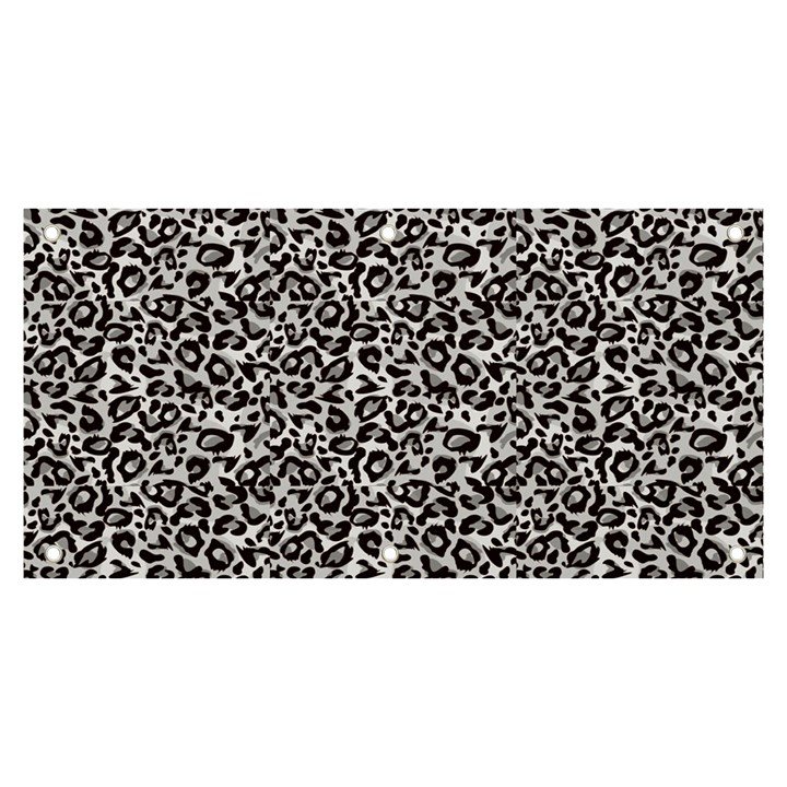 Black Cheetah Skin Banner and Sign 6  x 3 