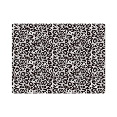 Black Cheetah Skin One Side Premium Plush Fleece Blanket (mini)