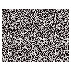 Black Cheetah Skin One Side Premium Plush Fleece Blanket (medium)