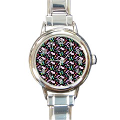 Retro Arrows Round Italian Charm Watch