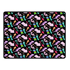 Retro Arrows One Side Fleece Blanket (small) by Sparkle