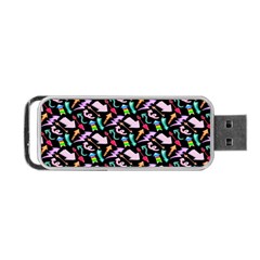 Retro Arrows Portable Usb Flash (one Side) by Sparkle