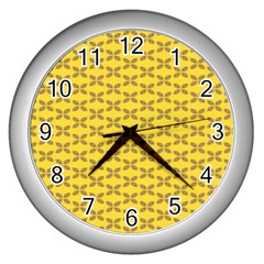 Pattern Wall Clock (Silver)